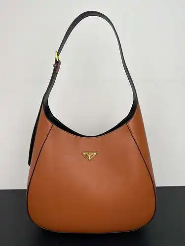 Bolso de hombro PRA@DA fabricado en piel de vacuno original importada, alta calidad, entrega en bols