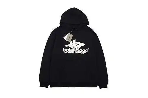 BLCG23Fw sudadera con capucha y logo de letras superpuestas