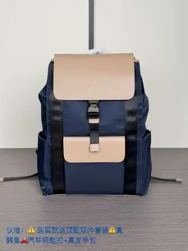 Mochila para hombre PRA@DA, fabricada en cuero original importado de primera calidad, versión réplic