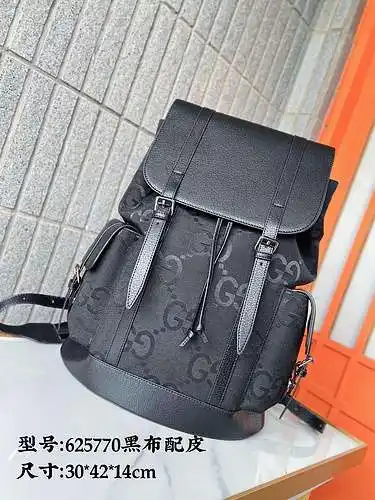 Mochila GG para hombre, fabricada en piel de vacuno original importada, alta calidad, entrega en bol