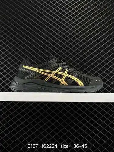 2 zapatos Asics/Asics genuinos de tamaño medio para hombres y mujeres, parte superior de malla trans