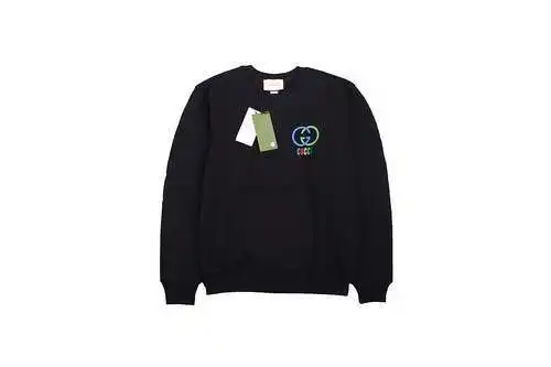 Gu*cci 23Fw sudadera con cuello redondo y letra doble G