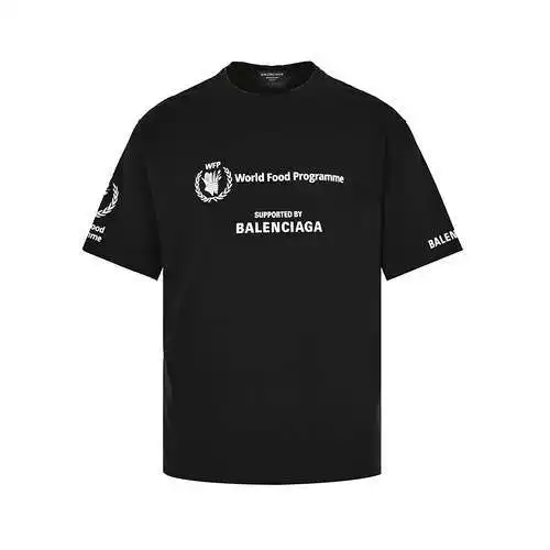 BLCG/Balenciaga 23ss plan alimentario estampado de manga corta