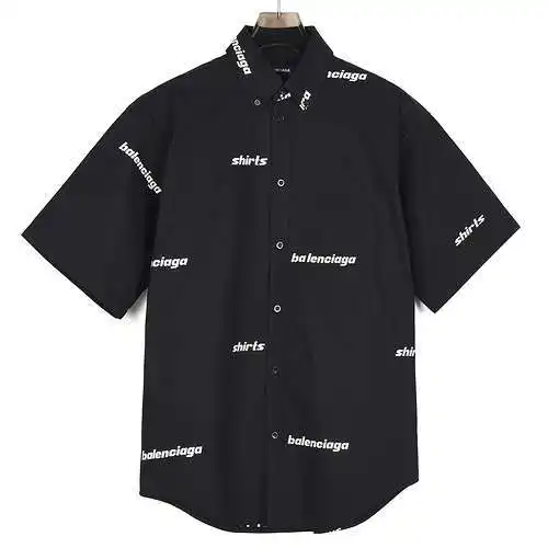 BLCG/Balenciaga 23SS BLCG barrage LOGO camisa de manga corta