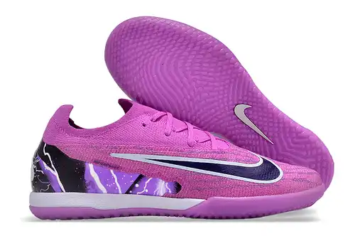 Llegada) Zapatos de fútbol Nike Phantom GX de caña baja de color fluorescente de doble capa impermea