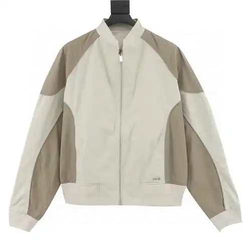 Chaqueta bomber de manga larga con cuello levantado y bloques de color CD