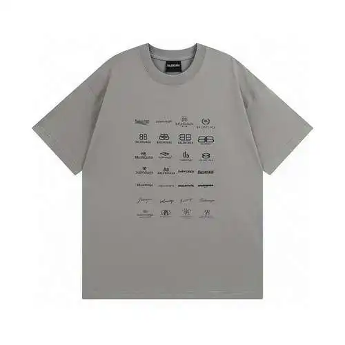 Camiseta de manga corta estampada BLCG/Balenciaga classic LOGO collection