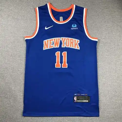 Knicks No. 11 Jalen Brunson Azul