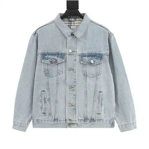 Chaqueta vaquera clásica con logo y oso bordado de BBR