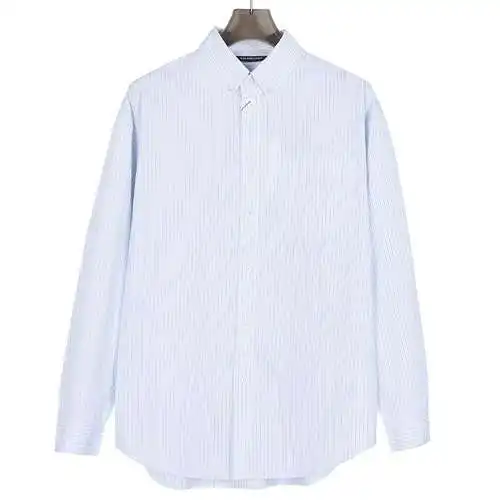 Camisa a rayas con letras en la espalda BLCG/Balenciaga 24SS