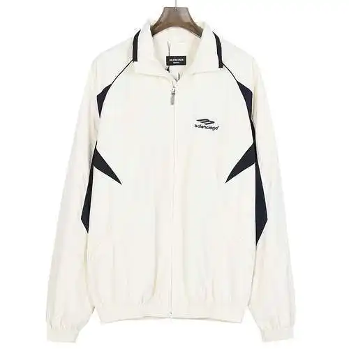 BLCG/Balenciaga 23FW BLCG chaqueta cortavientos con empalme de nailon con doble gancho