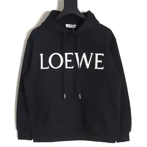 Loe*we sudadera con capucha y estampado de letras grandes 24SS