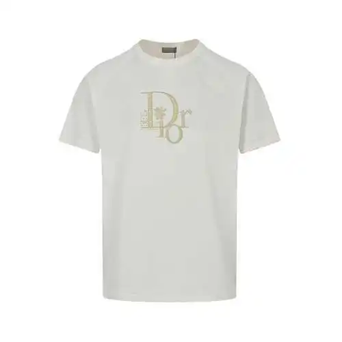 Manga corta con logo bordado estilo conjunto CD/Dior y ERL