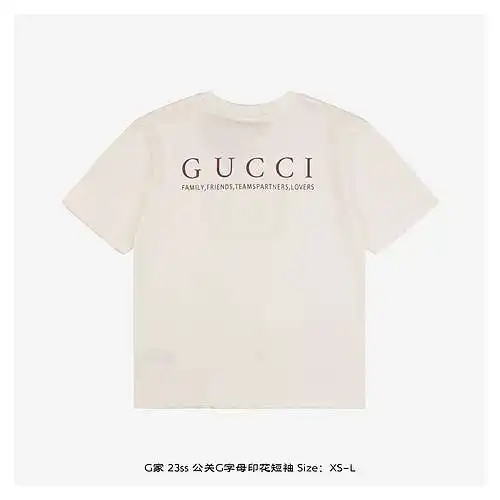 G Home 23ss PR G letra estampada manga corta