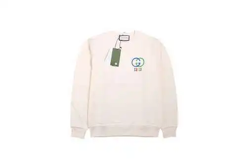 Gu*cci 23Fw sudadera con cuello redondo y letra doble G