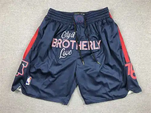 76ers pantalones hortensias con cremallera y bolsillo en versión urbana de 24 estaciones en azul osc