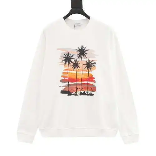 Sudadera estampada con cuello redondo y estampado en el pecho SLP/Yves Saint Laurent