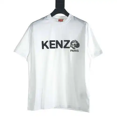 Kenzo KZ 24 nuevo estilo Camiseta de manga corta con letras limitadas Year of the Dragon