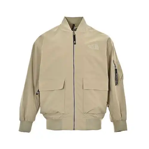 Chaqueta de trabajo con cremallera de color liso de TNF/North Face