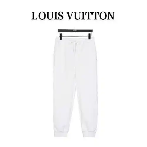 Pantalones de chándal con logo clásico en jacquard con estampado oscuro blanco de LV/Louis Vuitton