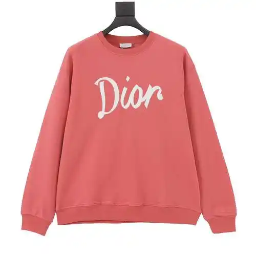 Sudadera CD con cuello redondo y LOGO bordado en el pecho