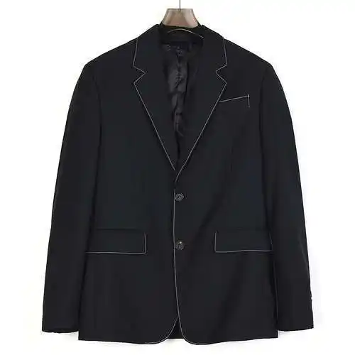PRD/Prada 24SS chaqueta de traje de alta gama para hombre hecha a mano