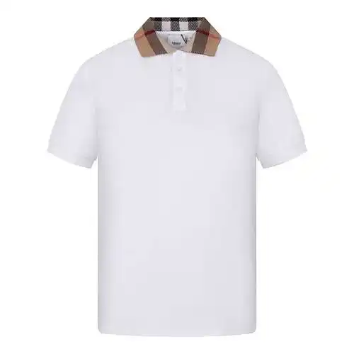 BBR Burberry 2024 camiseta polo a cuadros con solapa nueva