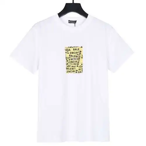 BLCG Balenciaga 24ss nueva cinta en el pecho con logo impreso de manga corta