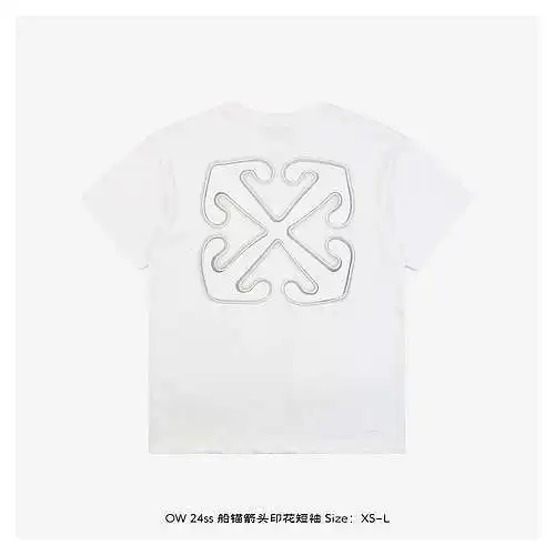 Mangas cortas con estampado de flechas de ancla OW 24ss