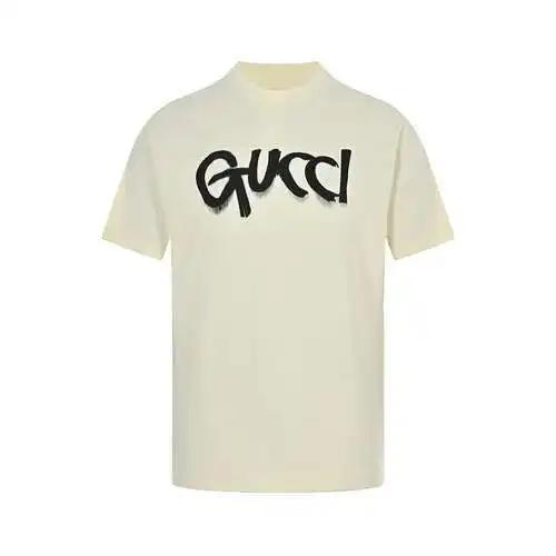 Gu*cci/Gucci 23ss manga corta con estampado de letras graffiti