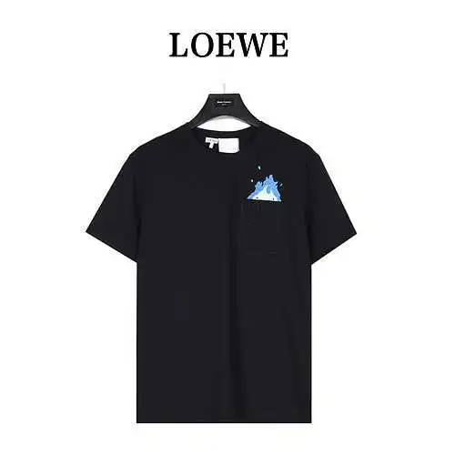 Camiseta Loe*we/Loewei Totoro manga corta bordado bolsillo limitado
