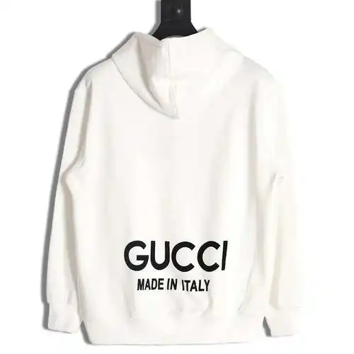 Sudadera con capucha Gu*cci Gucci 24SS con letras en la espalda