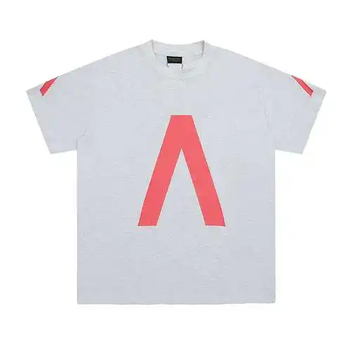 Camiseta de manga corta con estampado de letras divididas y música BLCG/Balenciaga 2024 SS