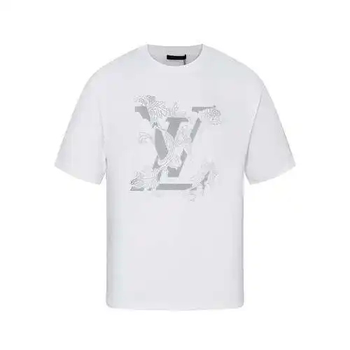 Camiseta de manga corta con estampado floral LV/Louis Vuitton 24ss