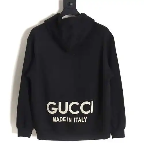 Sudadera con capucha Gu*cci Gucci 24SS con letras en la espalda