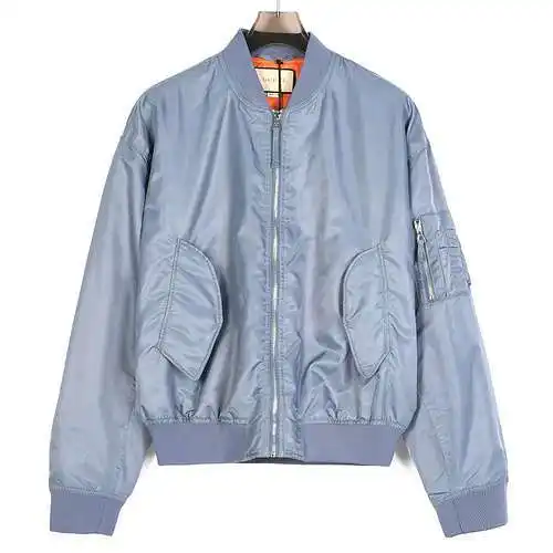 Chaqueta bomber con bordado de letras en la espalda GU*CCI/Gucci 24SS