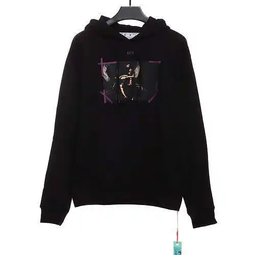 Sudadera con capucha y estampado de Madonna religiosa de OW
