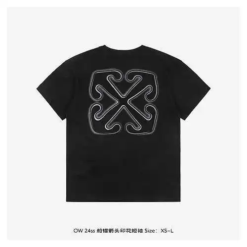 Mangas cortas con estampado de flechas de ancla OW 24ss
