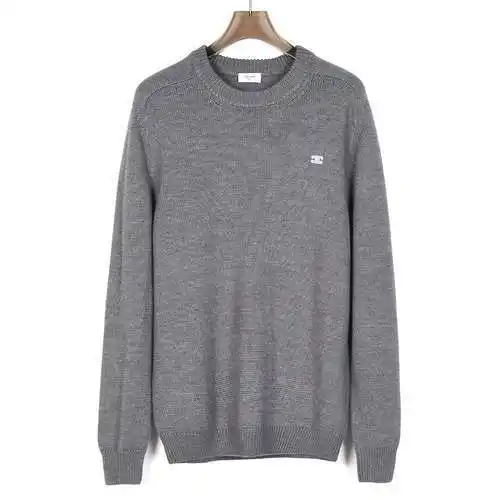 Jersey básico gris cuello redondo CE/Céline 24SS