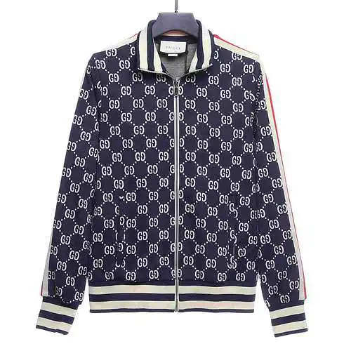GU*CCI Gucci chaqueta en jacquard con estampado completo