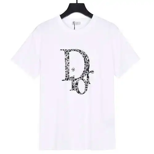 CD Dior 2024 nueva camiseta de manga corta con logo de puntos de tinta