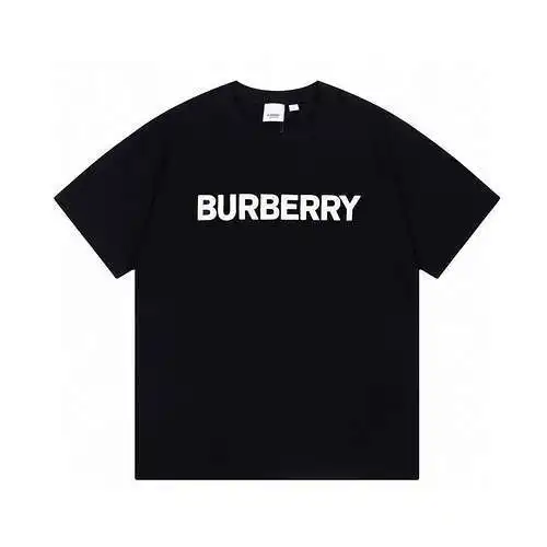 Burberry/BBR nuevo estilo de verano camiseta clásica de manga corta con estampado de espuma y letras