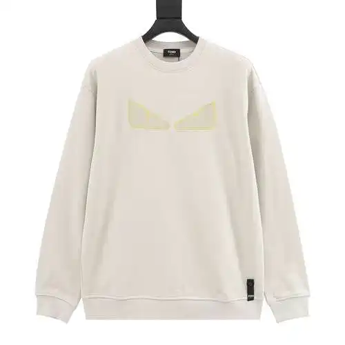 Sudadera con cuello redondo y ojos de goma Little Monster de FD/Fendi