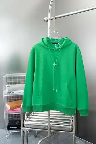 Sudadera con capucha y botones ajustables florales LV/Louis Vuitton 23FW