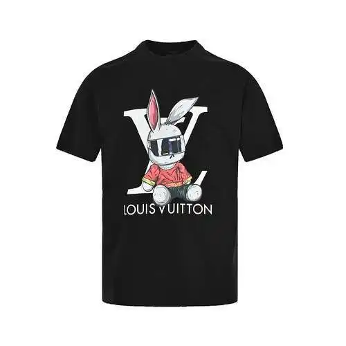 LV/Louis Vuitton 23ss Year of the Rabbit Limited Manga corta con estampado de conejo