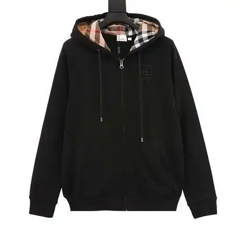 Sudadera con cremallera y capucha a cuadros BBR B estándar