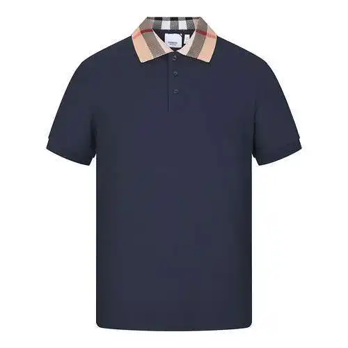 BBR Burberry 2024 camiseta polo a cuadros con solapa nueva
