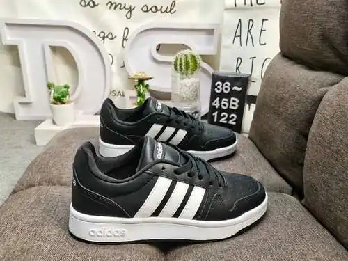 122D/adidad HOOPS 3.0 versátiles zapatillas deportivas y casual de tenis de una sola pieza. Inspirad