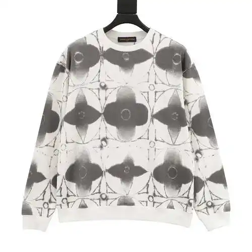 Sudadera con cuello redondo y trébol de cuatro hojas 1V