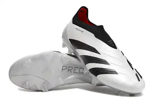 (Llegó) Zapatos de fútbol Adidas Falcon Essence totalmente tejidos de caña alta FG con cordones PRED